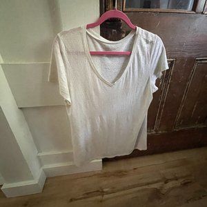Vintage Eileen Fisher V Neck Sparkle Tee